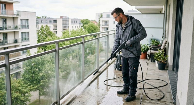 Balcony Power Washing